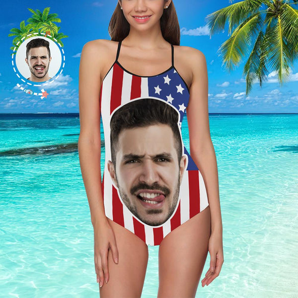 Face Swimsuit One Piece Bathing Suits with Big Face for Women