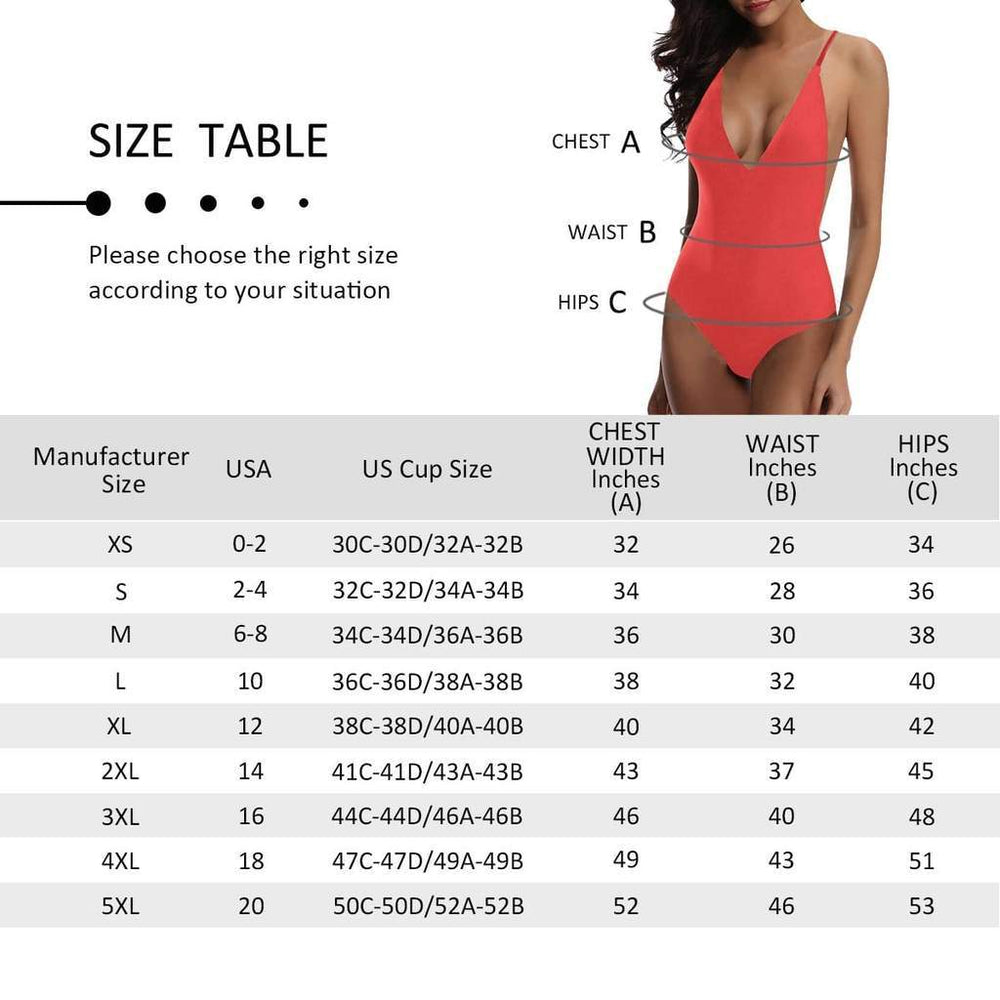 Face Swimsuit One Piece Swimsuit Custom Bathing Suit V-Neck with Face ...